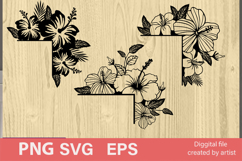 SVG flower door corners, SVG bird golok door corners, SVG Product Image 1