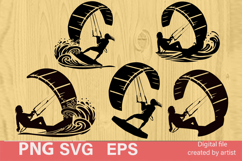 sailboat svg, water sports svg, silhouette water sports svg, Product Image 1
