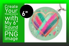 Lovely Round Design Coaster Artwork , Heart Product Image 1