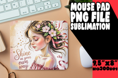 UNIQUE mouse PAD Playful Design, Girl Quote Product Image 1