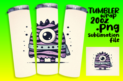 CHARMING 20oz Tumbler Template for Custom Gifts , Monster Product Image 1