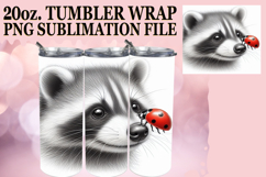 SWEET VIBES 20oz TUMBLER WRAP, Cute Animals Product Image 1