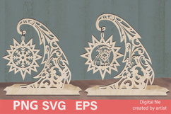 Christmas decor, SVG Christmas trees, multi-layer cutting, Product Image 1