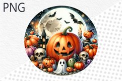 Halloween Pumpkins Sublimation - Clipart PNG Design Product Image 1