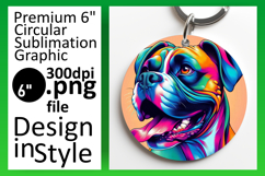 Cute Circle Design Sublimation PNG , Dog Product Image 1