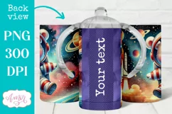 Cute astronaut sippy cup sublimation PNG, Kids tumbler PNG Product Image 2