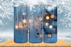 Winter Wonderland Snowflake PNG, Icy Tree 20oz Tumbler wrap Product Image 1