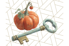 Vintage Halloween PNG Clipart, 1950s Retro Graphics Clip Art Product Image 5