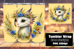 20oz Tumbler Template for Gifts , Dragon Product Image 1