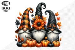 Halloween Gnomes Sublimation - Clipart PNG Design Product Image 1