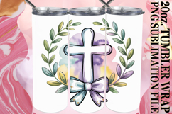 Wholesome joy 20oz tumbler wrap, Cross and Bow Product Image 1