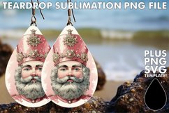 Precious Teardrop Earrings Art PNG, Christmas Product Image 1
