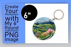 Inviting 3D Summer Landscape Round Design Product Image 1