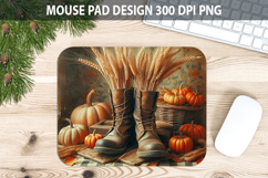 Boots Mouse pad Sublimation - Thanksgiving PNG Design Product Image 1