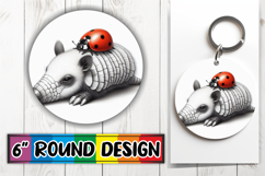 Cozy Round Car Coaster Magic, Cute Animals Product Image 1