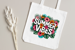 Happy Summer Vibes PNG with Palm Leaves Product Image 5