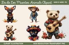 Da de Los Muertos Animals PNG Product Image 1