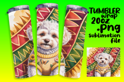 ARTISTIC 20oz Tumbler Template , Cute Dog Product Image 1