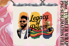Uplifting Gift 20oz tumbler wrap, Juneteenth Product Image 1