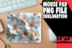 Elegant 3D Flower Mouse Pad: Vibrant Fun Product Image 1