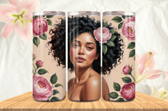 Black Girl Magic Black Woman Positive mind 20oz Tumbler wrap Product Image 1