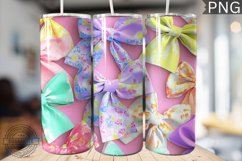 Spring Fling Bow Tumbler Wrap -High Quality 300 Dpi Product Image 1