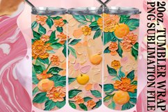 Flower and Fruit Pattern 3D Wrap Product Image 1