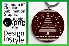Gorgeous Circle Design Keychain PNG , Holiday Product Image 1
