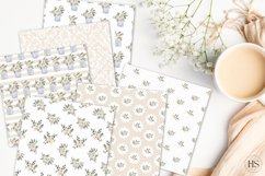 12 Shabby Chic Flowers Digital Paper, Pastel Background Product Image 2