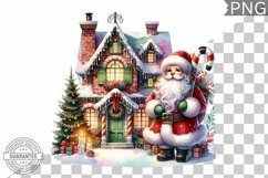 Christmas Santa Sublimation - Clipart PNG Design Product Image 1