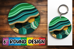Luminous Keychain Round PNG, Pattern Product Image 1