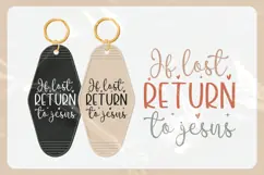 Christian Quote Motel Keychain SVG | Return To Jesus Product Image 3