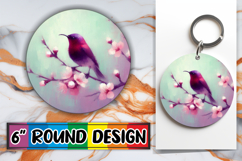 Timeless Circle Car Coasters, Birds Product Image 1