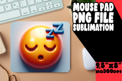 BRIGHT DESK MAT SUBLIMATION MAGIC, 3D Emoji Product Image 1