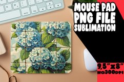 Chic Petal Power Sublimation Mouse Pad Design PNG Product Image 1