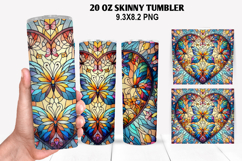 Skinny Tumbler 20oz Wrap Design, Summer Tumble PNG Design Product Image 1