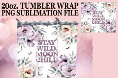 BREATHTAKING VIEWS 20oz TUMBLER WRAP, Flower Quote Product Image 1