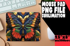 Fluttering Spring Butterfly Sublimation Mouse Pad - 3D Product Image 1
