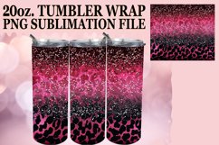 Leopard Tumbler Wrap - Glamorous Glitter 20oz Product Image 1