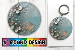 Shimmering Glitter Leopard Sublimation : Keychain, Coaster Product Image 1