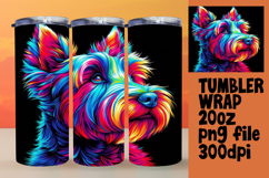 VIBRANT 20oz Tumbler Artwork for DIY , Dog Product Image 1