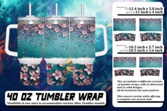 Radiant Flower Leopard Tumbler Design 40oz Product Image 1