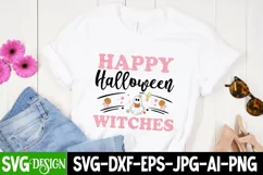 Happy Halloween Witches SVG Cut File,Happy Halloween Witches Product Image 3