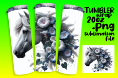 20oz Tumbler Graphic for DIY , Horse Product Image 1