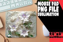 3D Flower Hole Design for Mouse Pad Sublimation PNG Product Image 1