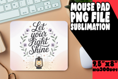 Joyful Mouse Pad Sublimation Magic, Religious Product Image 1