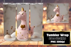 Tumbler Decor with Dino Romance Product Image 1