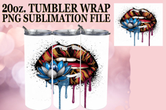 Joyful Reflections 20oz tumbler wrap, Dripping Lips Product Image 1