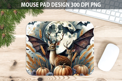 Watercolor Reindeer Mouse Pad Sublimation - Animal PNG Product Image 1