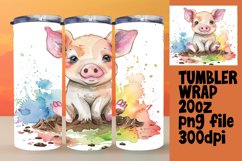 Cheerful Critter Parade Tumbler Wrap - 20oz Product Image 1
